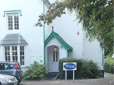 The entrance to the Tavistock Physio Clinic in 9 Plymouth Road